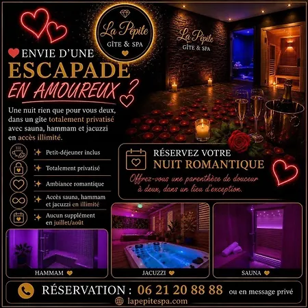 La Pepite & Privatif - Sauna, Hammam & Jacuzzi Hames-Boucres